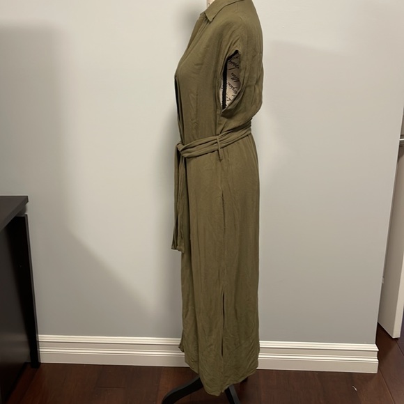 Zara rayon sleeveless belted shirt dress - Picture 5 of 13